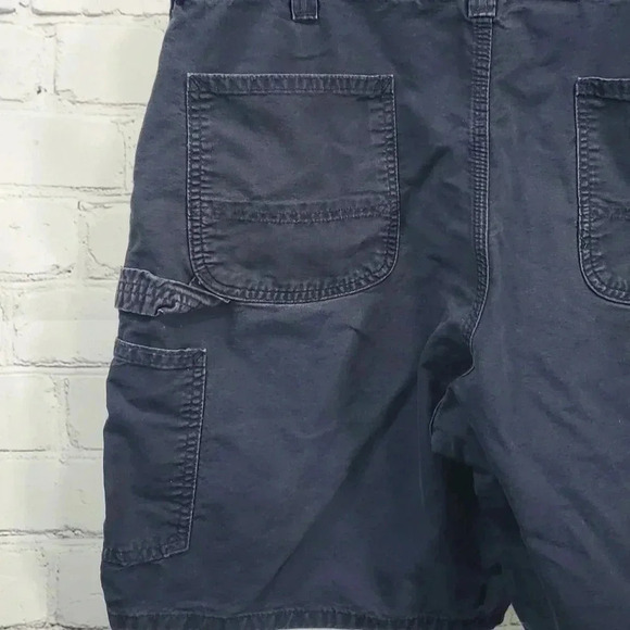 Carhartt Men's Cargo Shorts Size 38 Relaxed Fit Navy Blue Flat Front Canvas - Picture 7 of 9